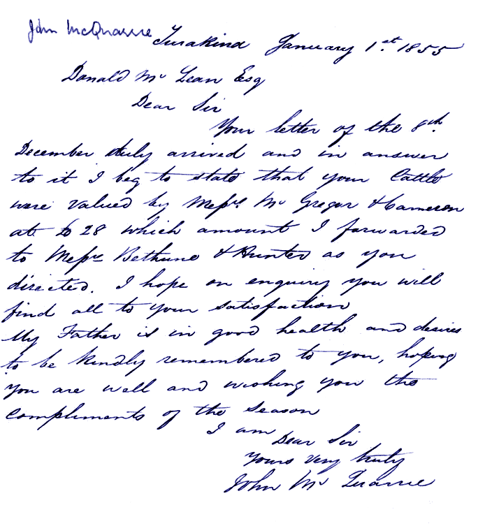 McQuarrie Letter