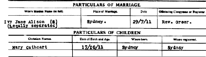 Mair WW1 service record