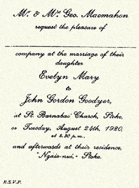 Wedding invite