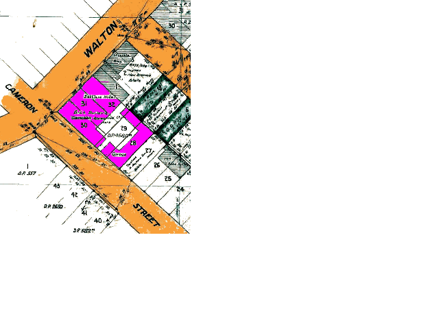 map of Settlers hotel lots