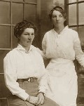 Cathrina seated and Daisy blossom Low