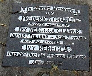 Frederick and Ivy gravestone